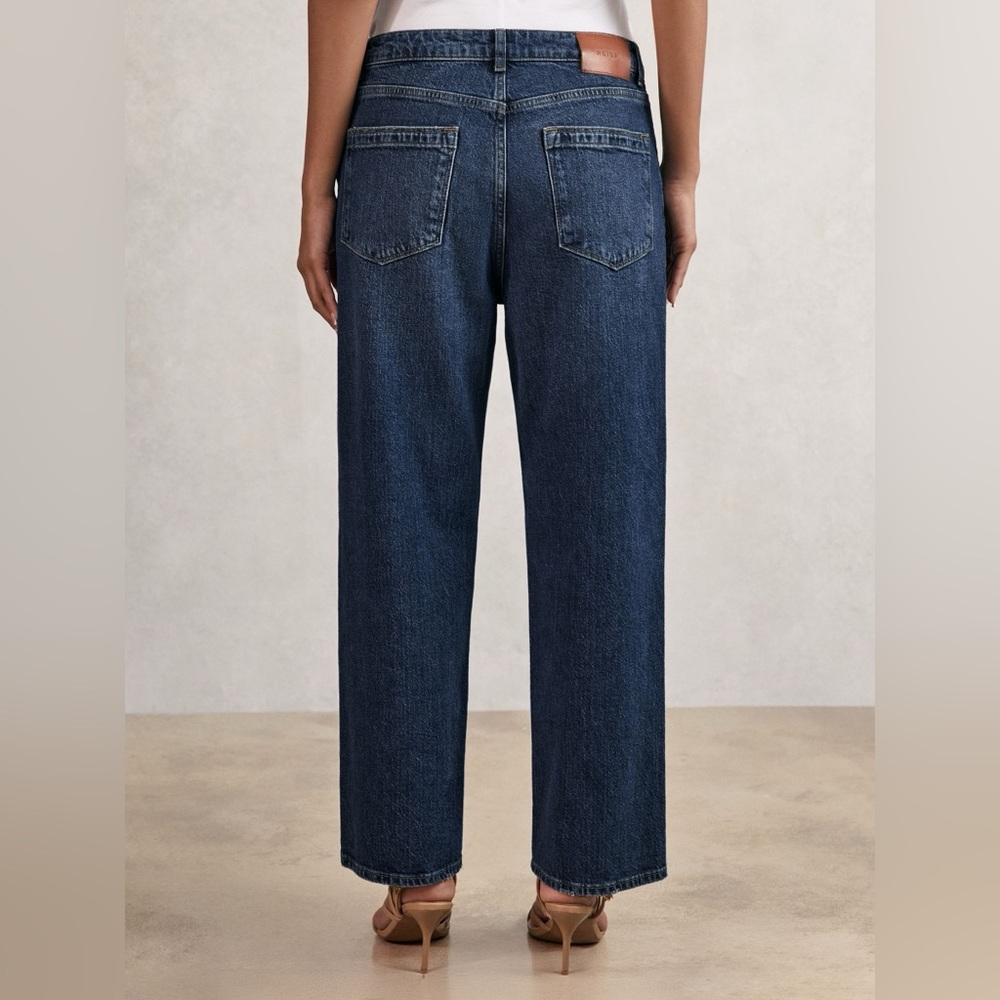 Reiss women’s selin mid Blue Straight leg Jeans size 27